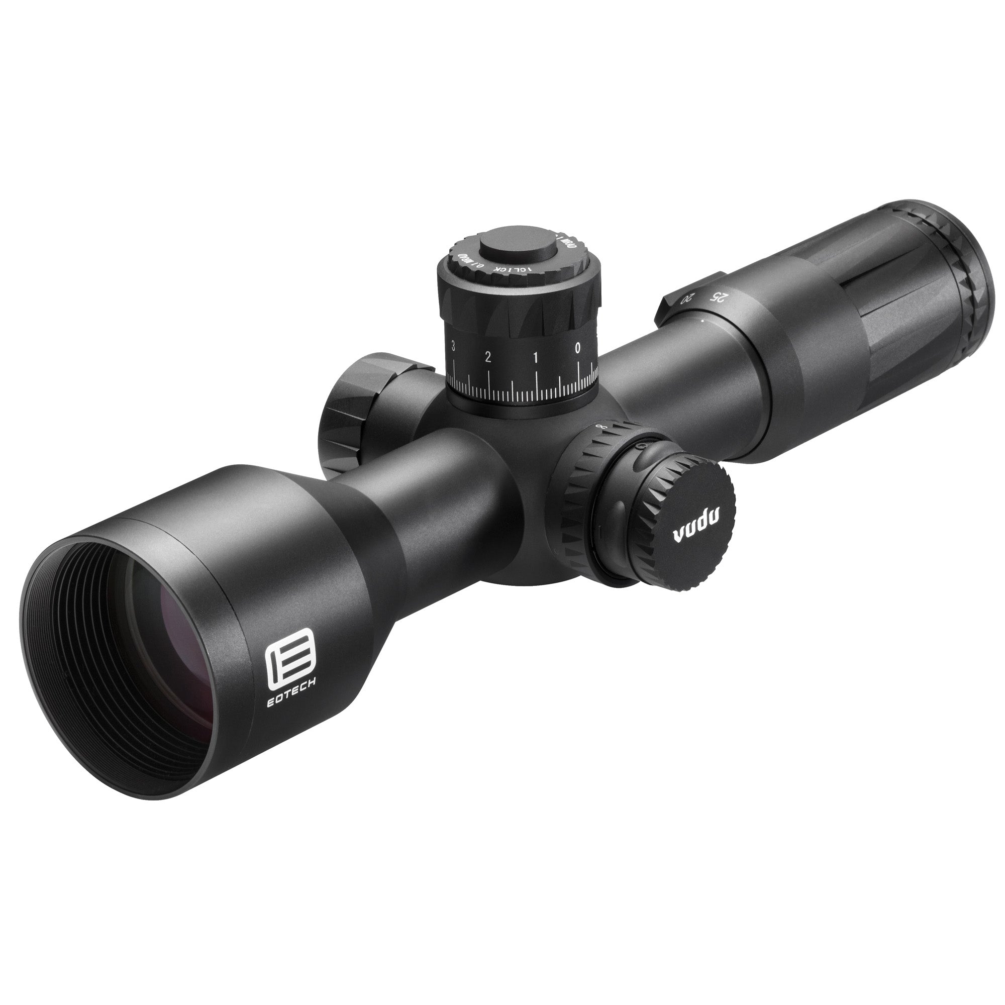 EOTECH, Vudu Rifle Scope, 5-25X50mm, 34mm MD3-MRAD Illuminated Reticle, .1 MRAD, First Focal Plane, Black